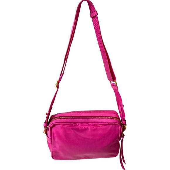 PRADA Pink Canvas Shoulder Bag - Picture 3 of 12